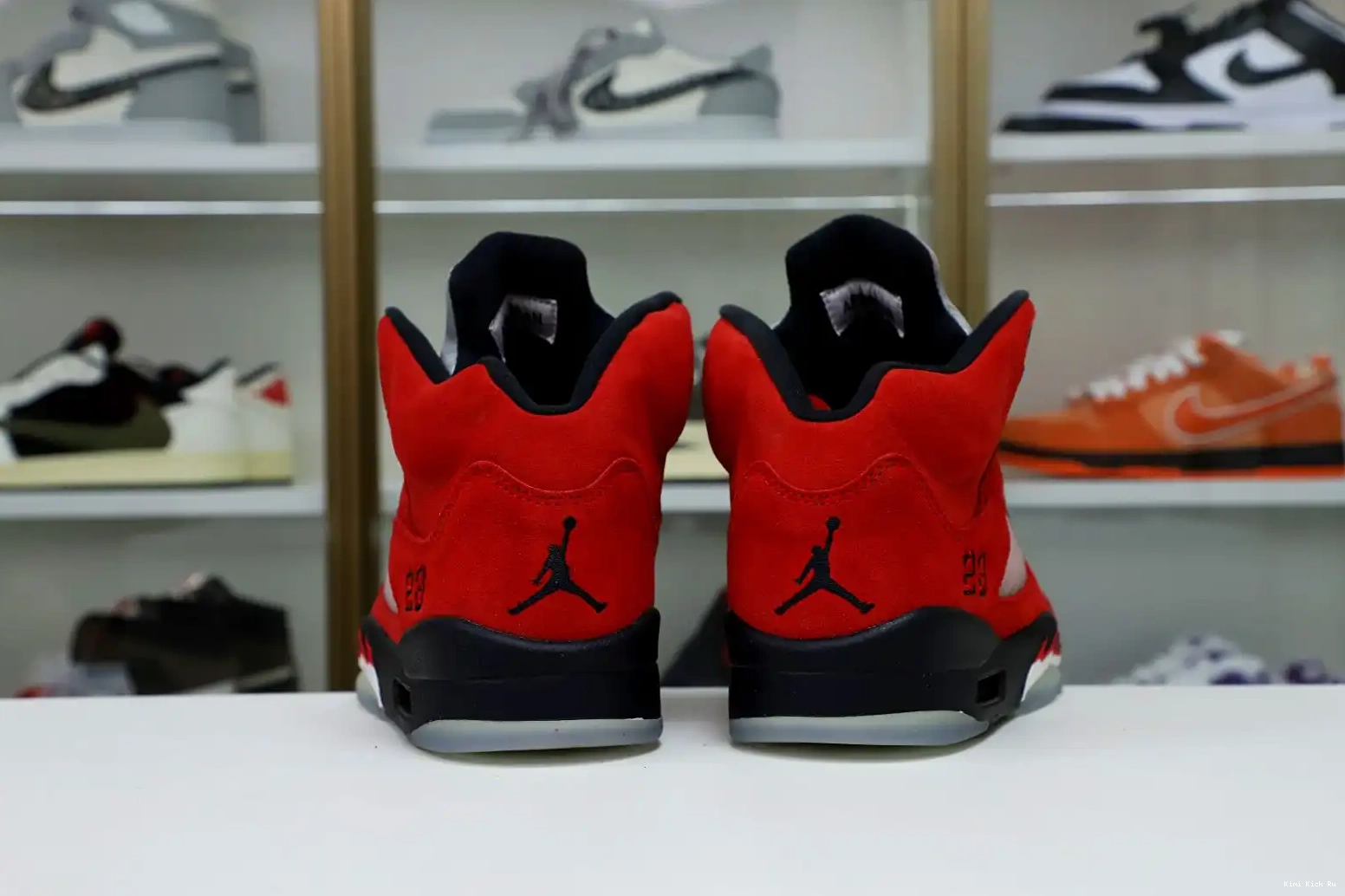 SUEDE RAGING Kimikick RETRO BULL AIR 5 JORDAN RED 0819